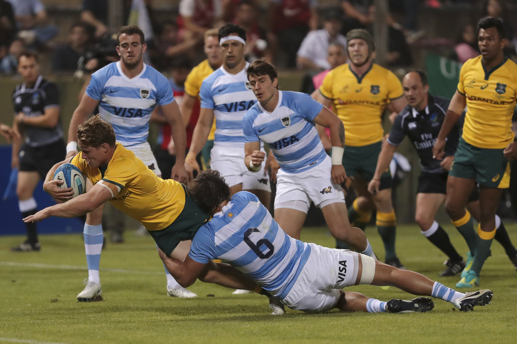 Australia stages huge 2nd-half comeback to beat Pumas 45-34