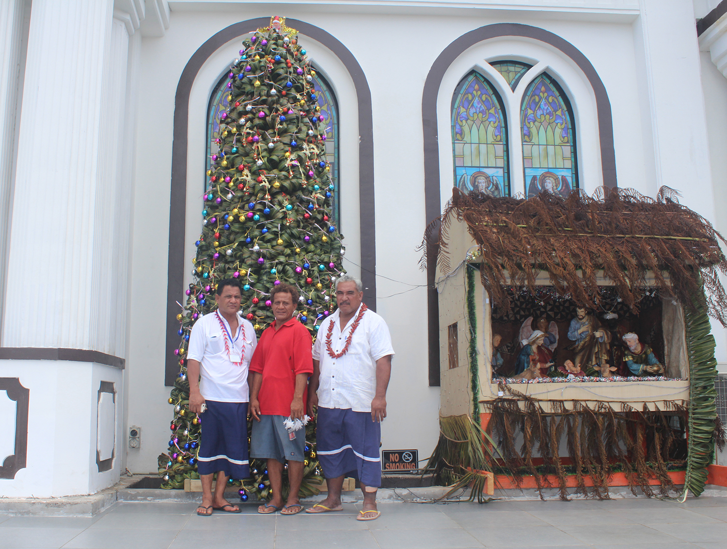 A coconut Christmas tree