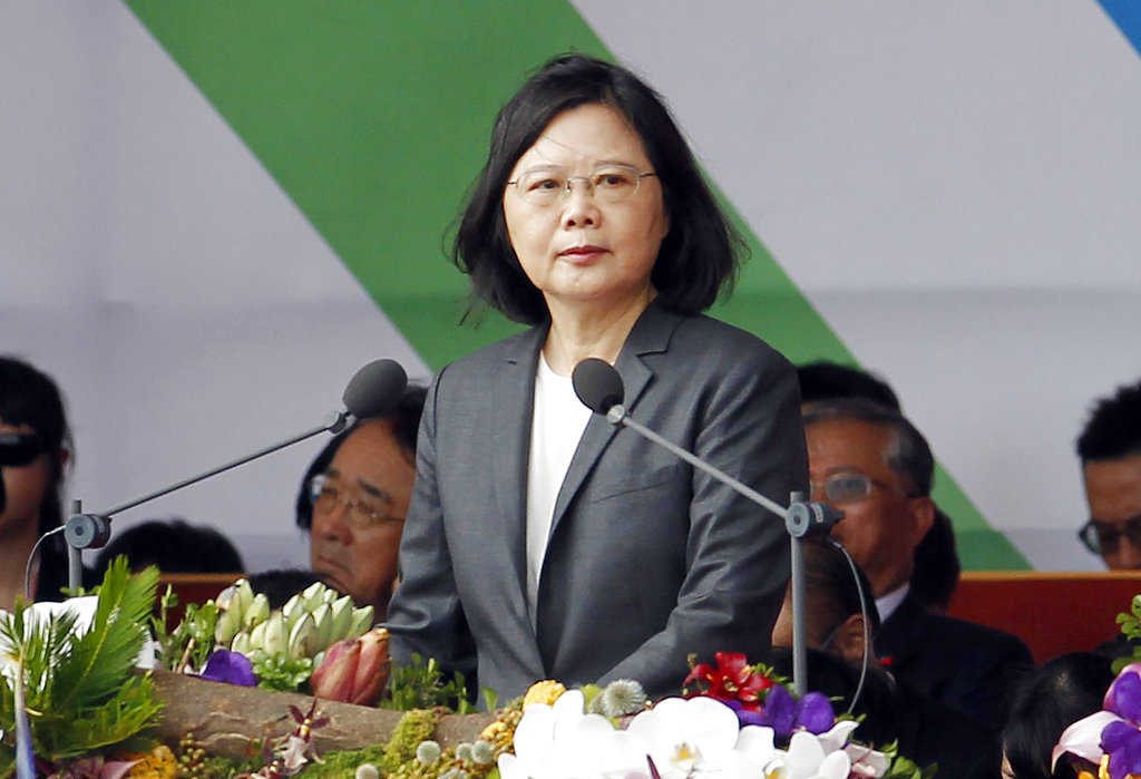 Taiwan leader: Protect regional stability amid China tension