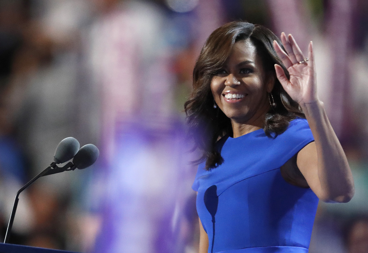 Michelle Obama wears American designer Christian Siriano