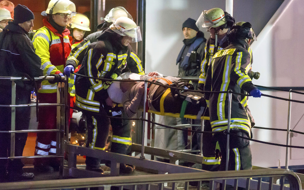 Tourist ship strikes highway bridge in Germany; 25 hurt