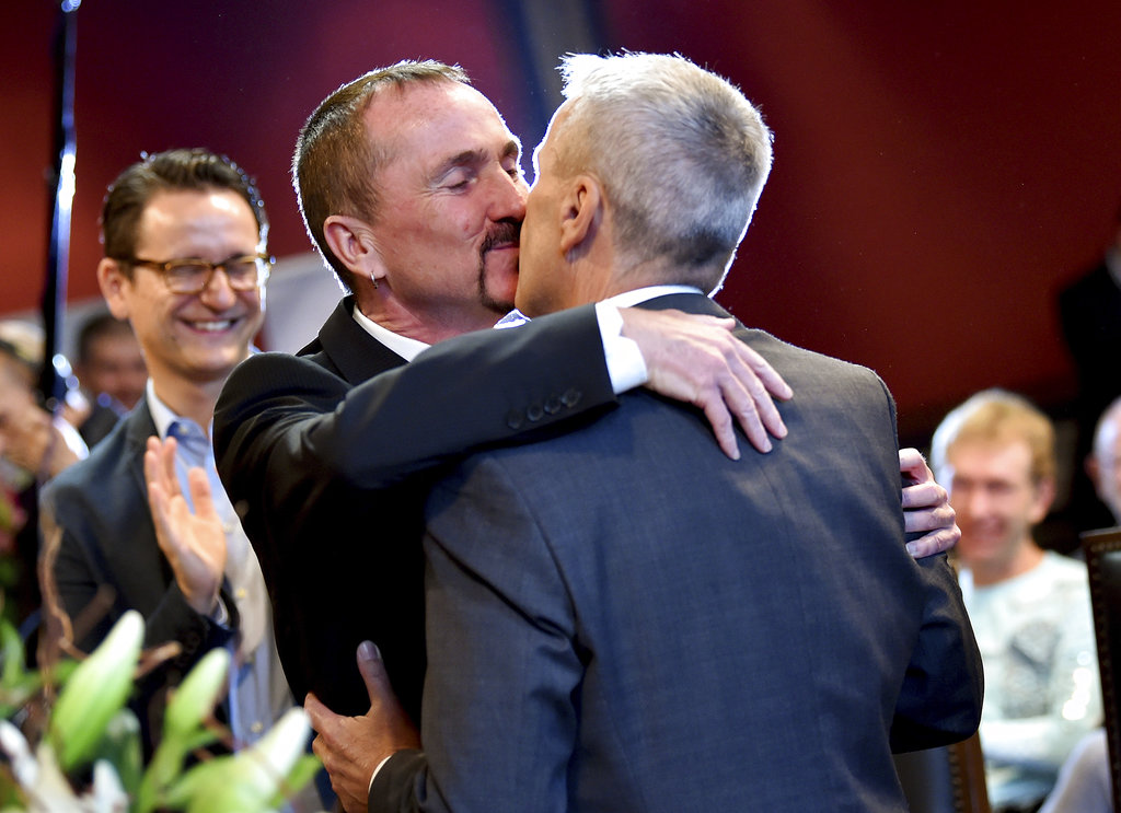 Germany celebrates 1st same-sex weddings after law change