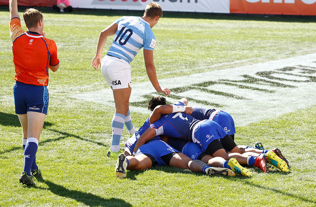 Samoa vs USA in Vegas Sevens final