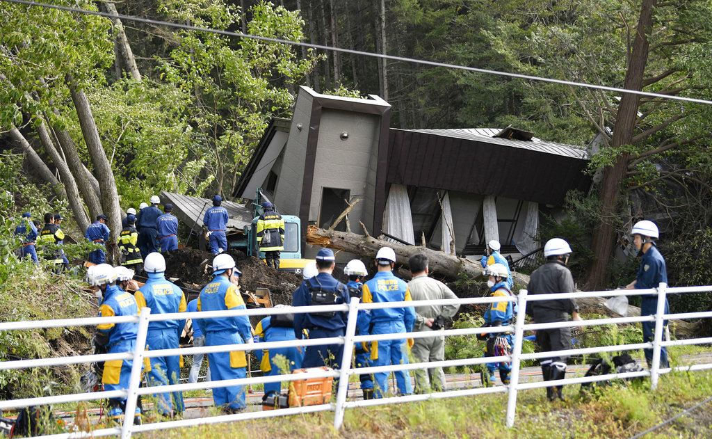 Earthquake in northern Japan causes landslides, power loss