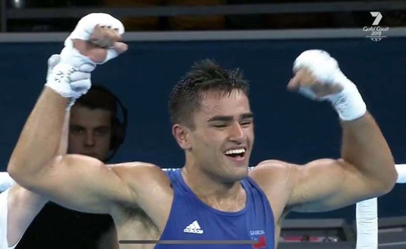 Team Samoa guaranteed one more medal at the Commonwealth Games